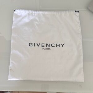Givenchy White Logo Drawstring Dust Bag